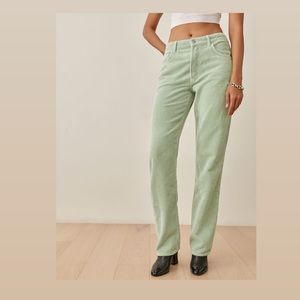 Reformation Rowan High Rise Relaxed Corduroy Pant